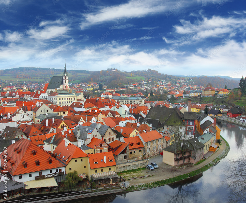 View on Czech Krumlov View on Czech Krumlov