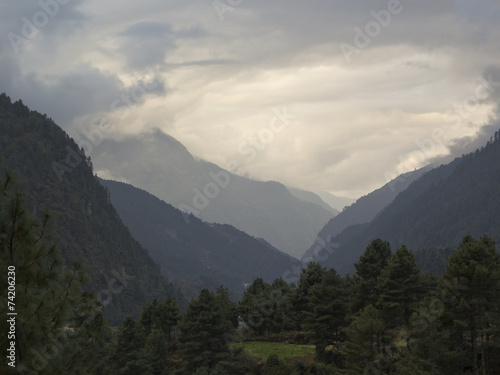 Cloud landscape, Sagarmatha National Park, Himalayas, Nepal