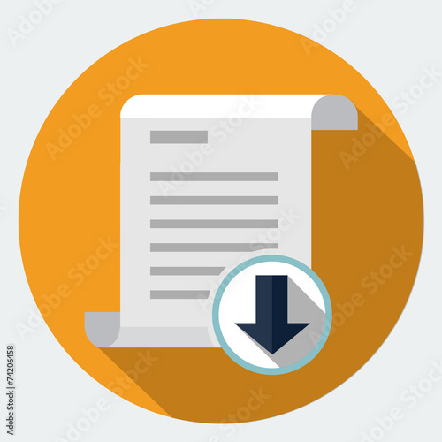 Vector file download icon