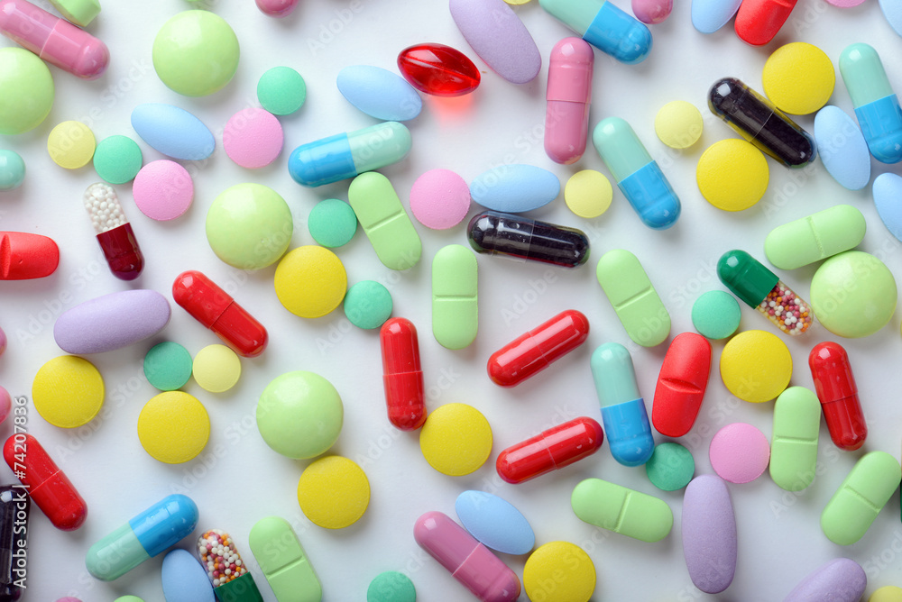 pills isolated on white background pills isolated on white background