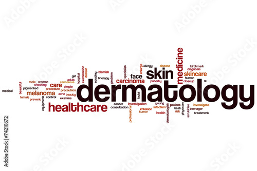 Dermatology word cloud photo