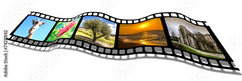 Pellicola con fotogrammi ondulata 3D