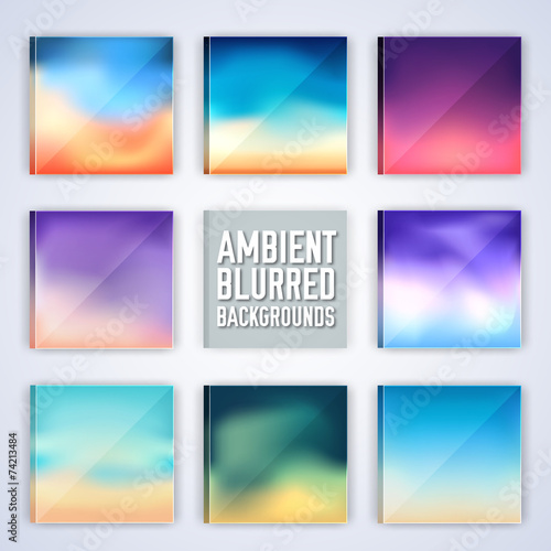 set of colorful polygontal backgrounds concept. Vector illustrat
