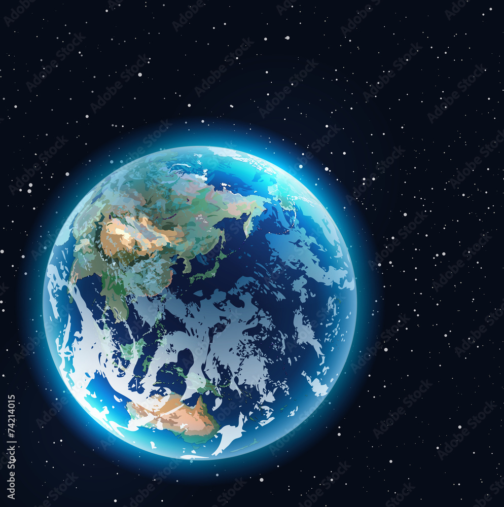 Naklejka 地球