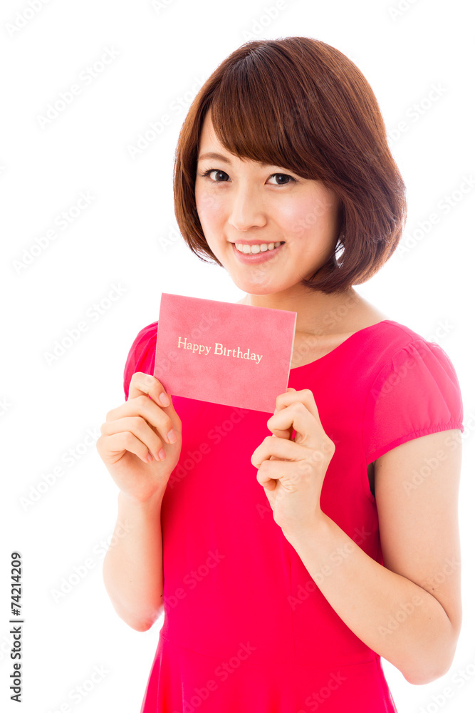 attractive asian woman on white background attractive asian woman on white background