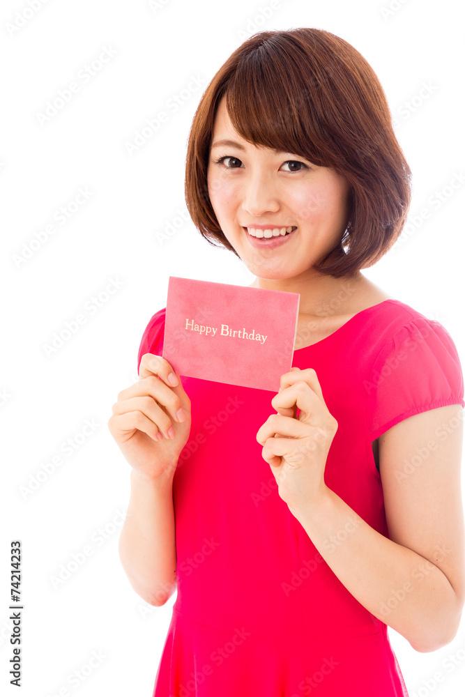 attractive asian woman on white background attractive asian woman on white background