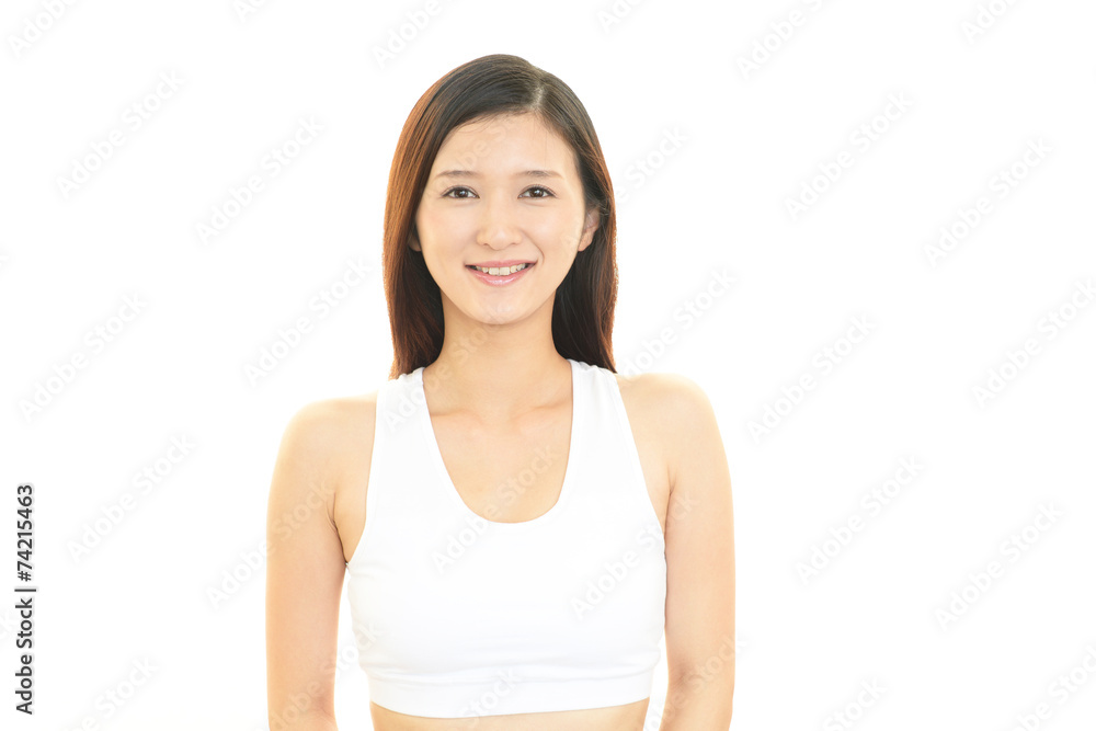 笑顔の女性 笑顔の女性