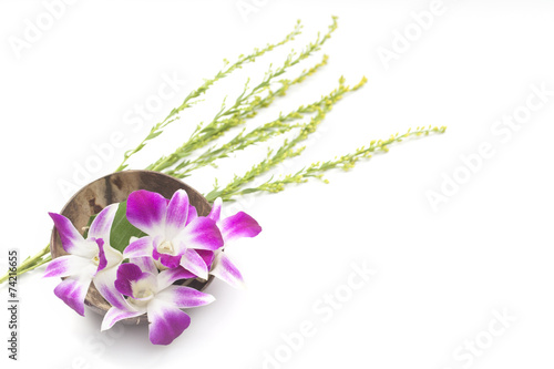 Thai style bouquet on white background