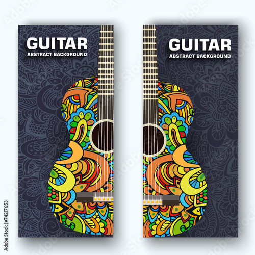 flat music instruments background concept. Vector illustrator