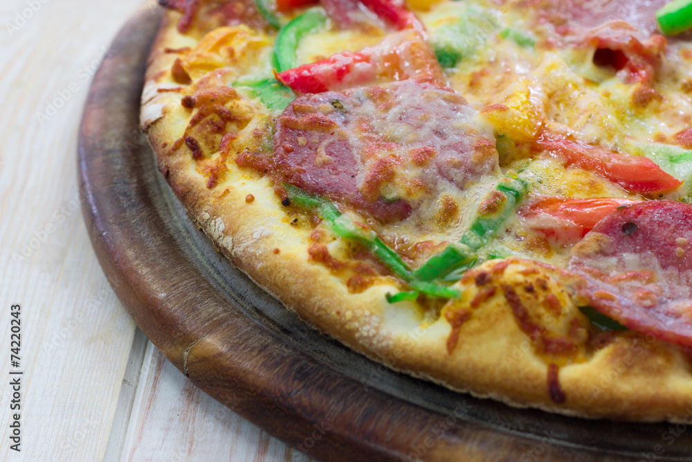 Pizza Pepperoni on wood Pizza Pepperoni on wood