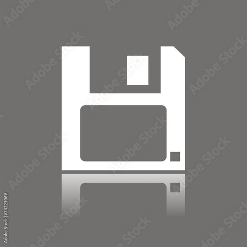 Icono diskette FO reflejo
