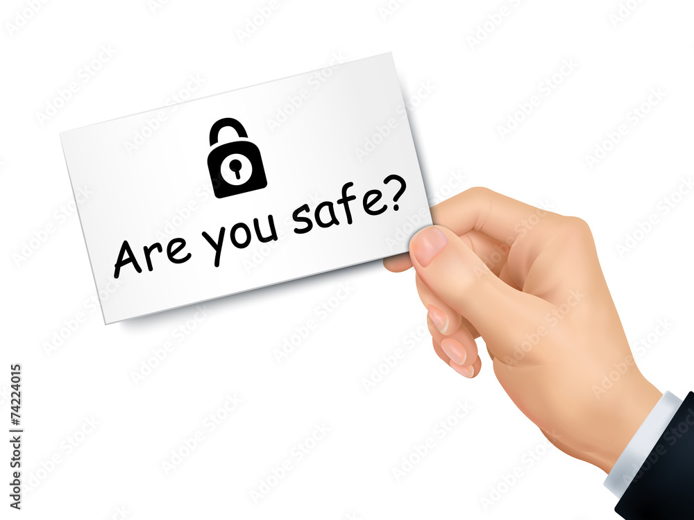 are you safe card in hand are you safe card in hand