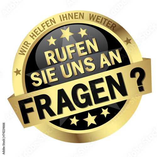 Button - FRAGEN? - RUFEN SIE UNS AN