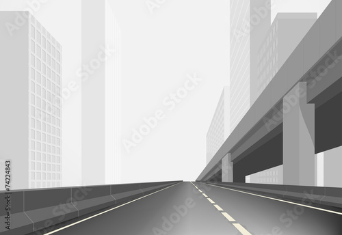 Road in town,city scape background