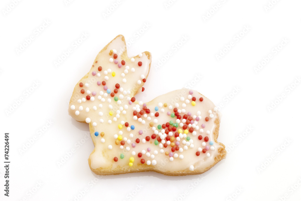 Obraz premium Bunny-förmigen Ostern Cookie