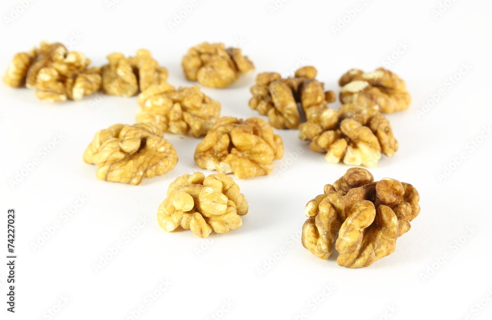Walnuts Isolated on White Background Walnuts Isolated on White Background