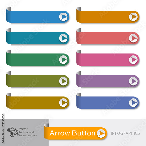 Infographic Vector Arrow Button