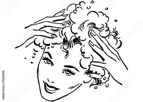 Woman Washing Hair