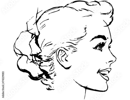 Womans Bun Hairstyle