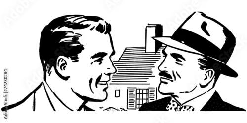Two Men Talking