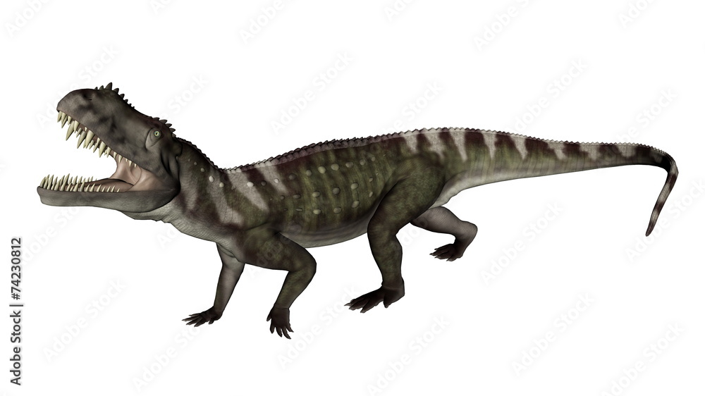 Prestosuchus dinosaur roaring - 3D render Prestosuchus dinosaur roaring - 3D render