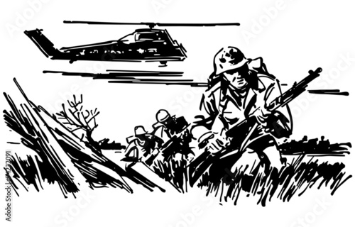 Soldiers In Battle