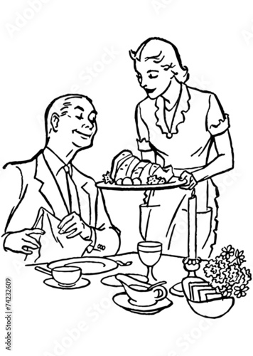 Serving Dinner