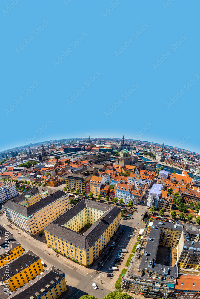 Naklejka premium Copenhagen panorama