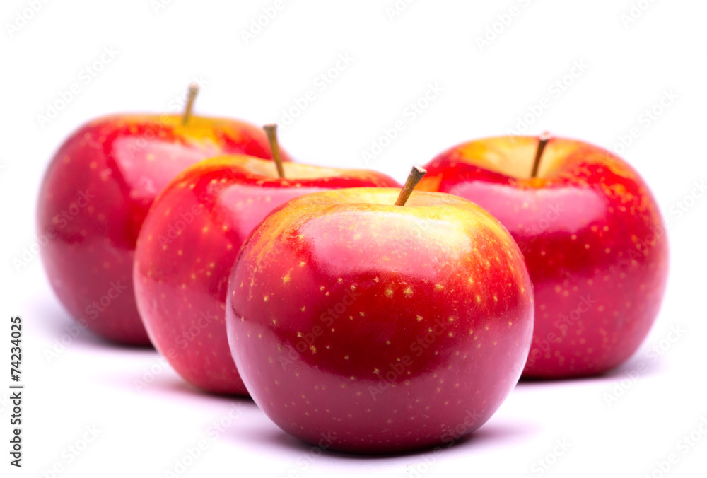 red ripe apples