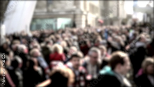 Wallpaper Mural Tourist Crowd at London Eye Torontodigital.ca