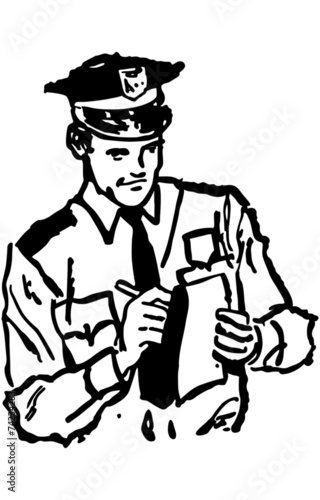 Policeman Writing Ticket