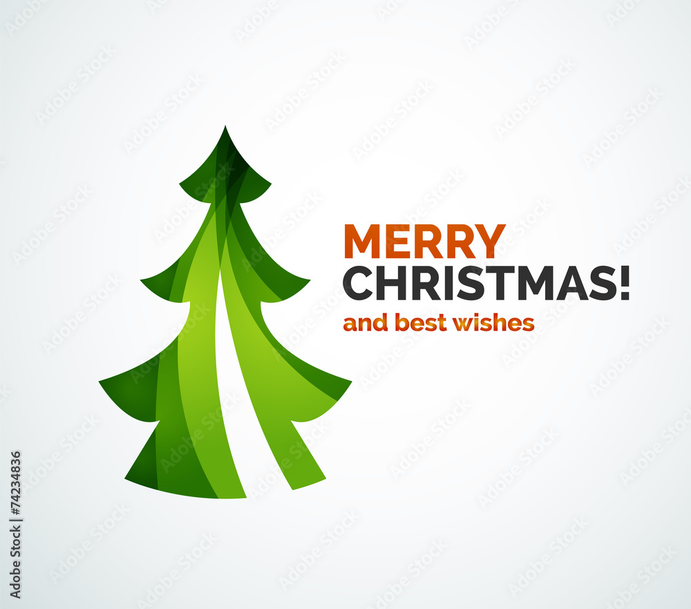 Christmas tree geometric design Christmas tree geometric design