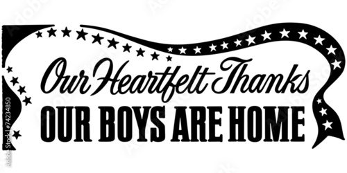 Our Boys Are Home Banner