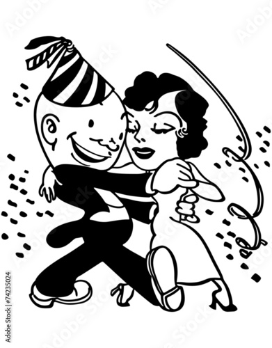 New Year's Dance Couple