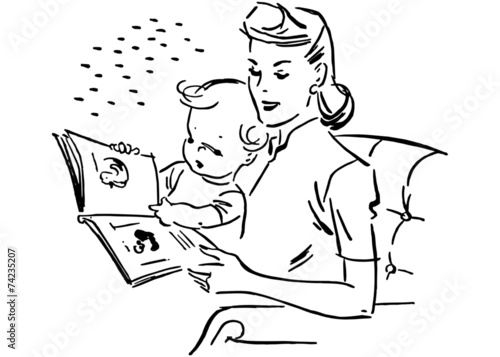 Mother Reading To Baby