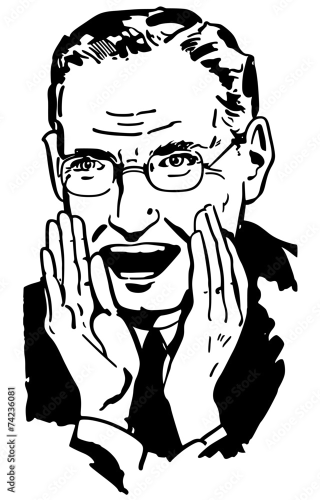 Obraz premium Man Shouting