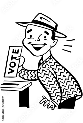 Man Voting