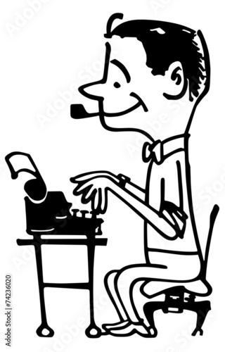Man Typing