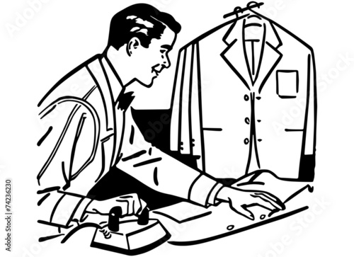 Man Ironing