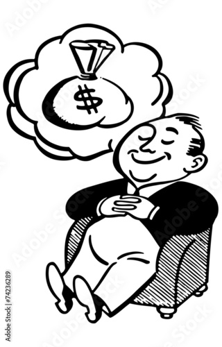 Man Dreaming Of Money