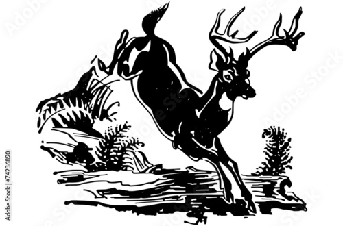 Leaping Deer