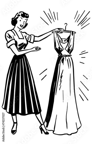 Lady With Clean Dress