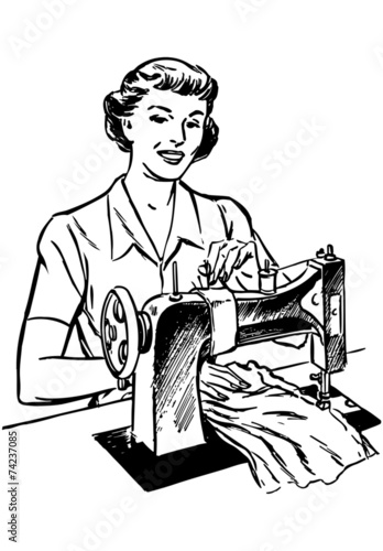 Lady Sewing