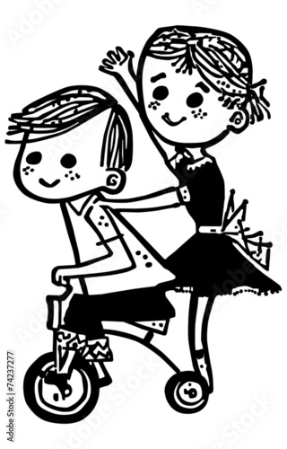 Kids On A Tricycle