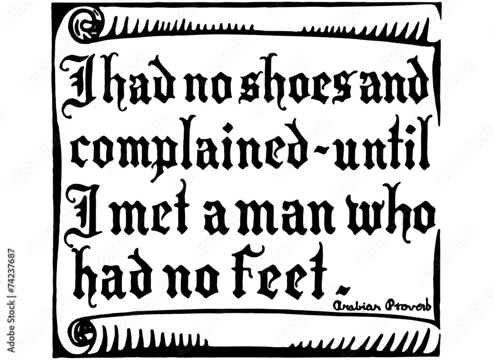 Obraz premium I Had No Shoes