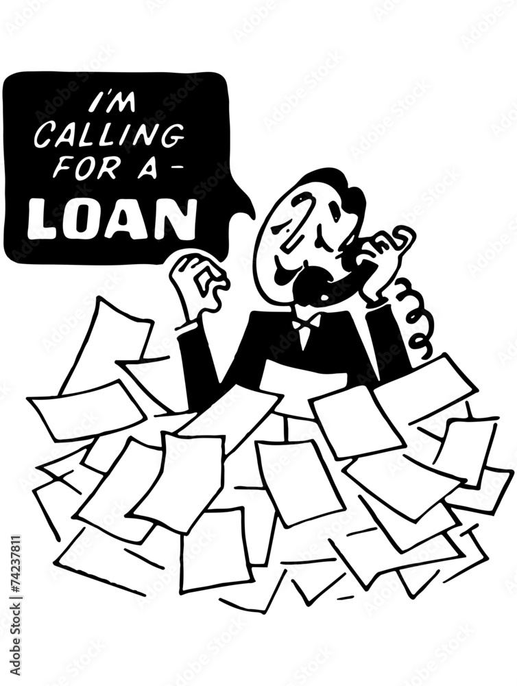 Obraz premium I Am Calling For A Loan