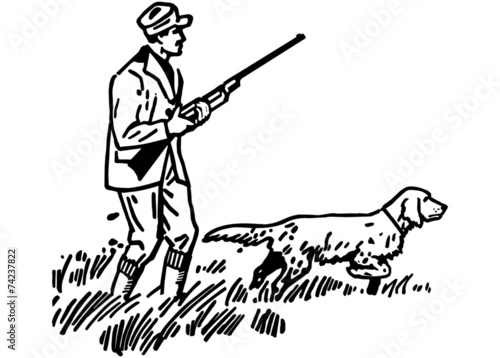 Hunter With Hound