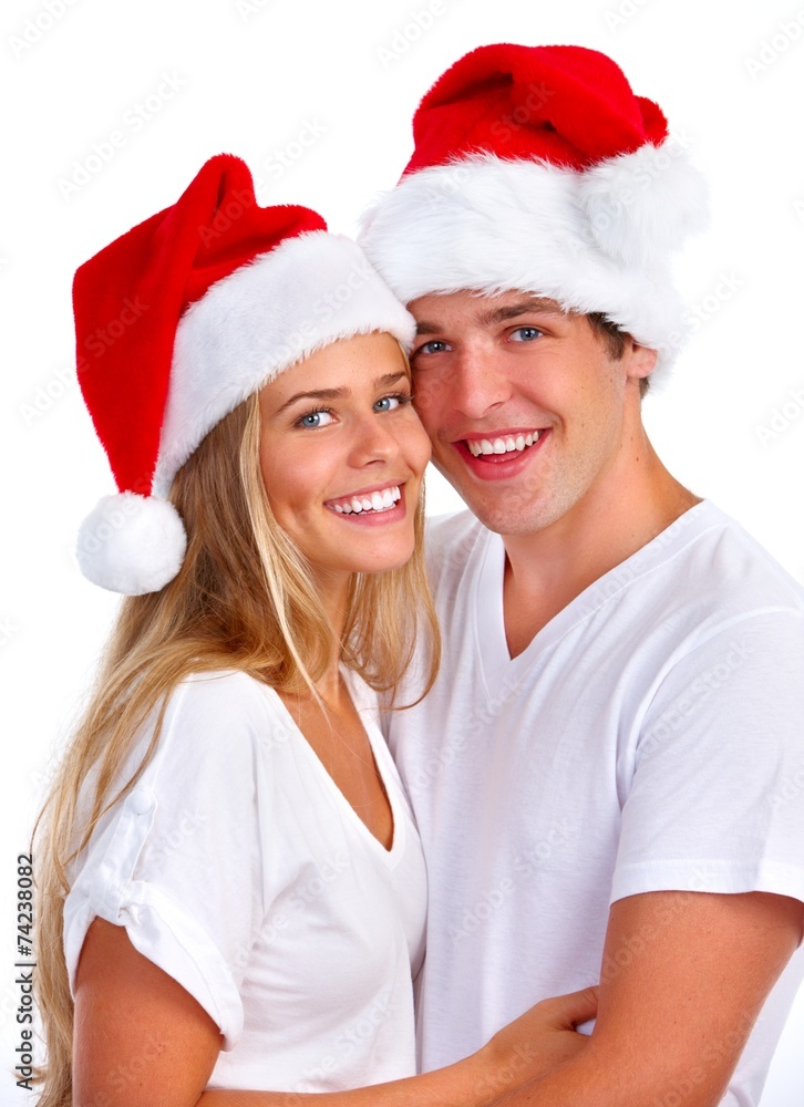 Christmas Santa couple. Christmas Santa couple.
