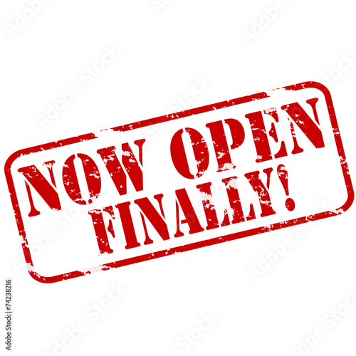 Now open finally