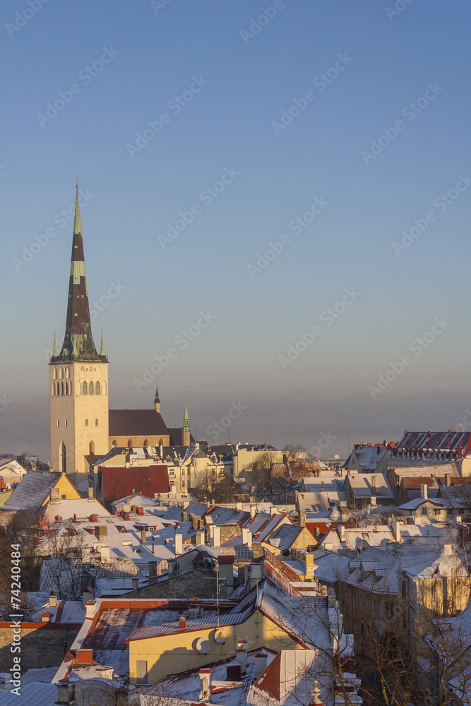 Winter In Tallinn City